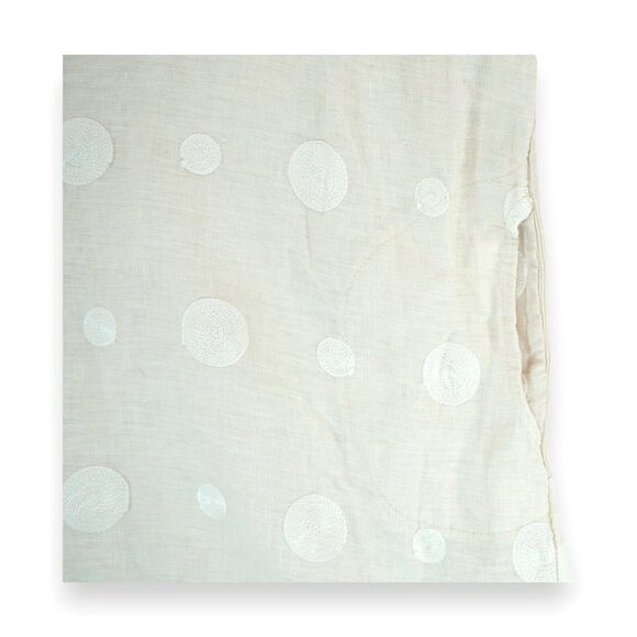 NWT Puro Lino Dress Women 3X Linen Shift Italy Work Party Dots‎ Beige Sleeveless - Picture 8 of 10